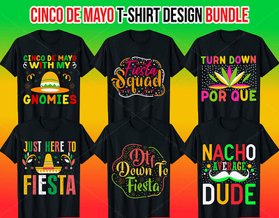 Cinco De Mayo T-Shirt Design Bundle branding design graphic design illustration logo tshirtdesign typography ui ux vector