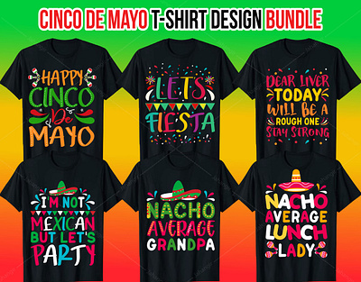 Cinco De Mayo T-Shirt Design Bundle branding design graphic design illustration logo tshirtdesign typography vector