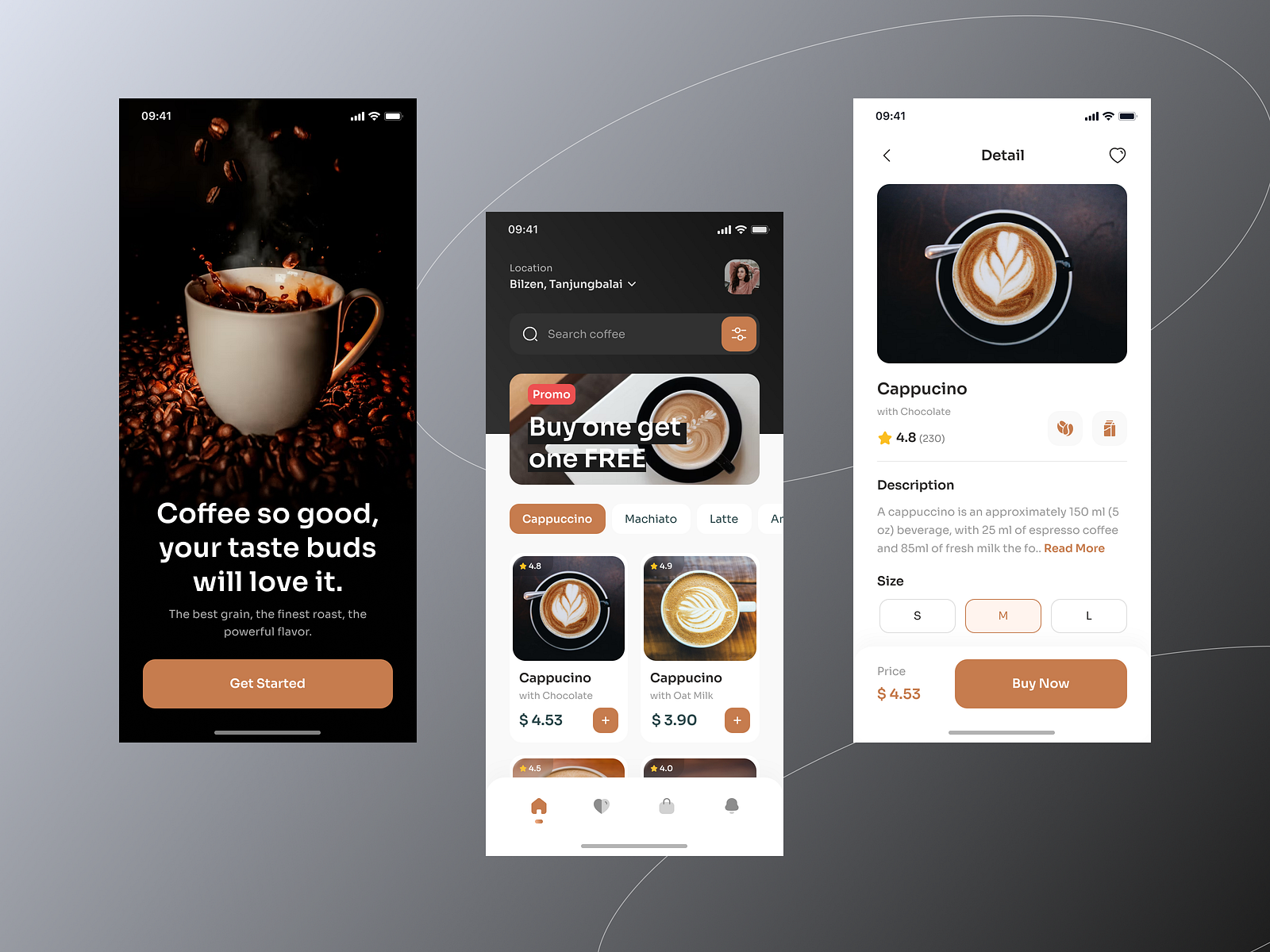 Coffee Shop Mobile App Design by Soubhagya Banerjee on Dribbble