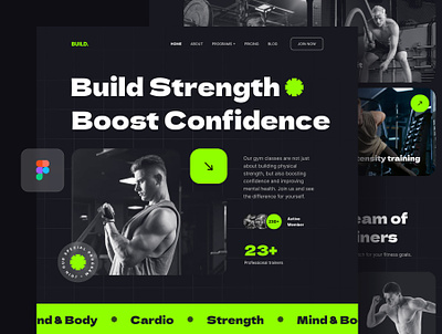 Build Fitness - Website website template