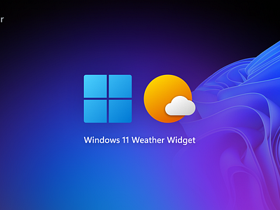 Microsoft Windows 11 Weather Widget ui ux weather widget windwos