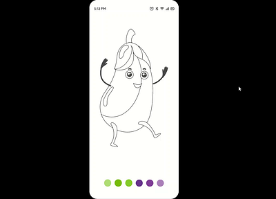 Coloring book 🎨 animation appdesign coloring book design figma uidesign uiuxdesign