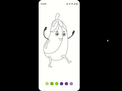 Coloring book 🎨 animation appdesign coloring book design figma uidesign uiuxdesign