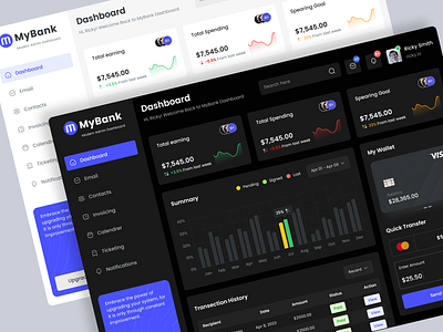 MyBank | eBanking Dashboard Design bank banking bankingapp bankinginnovation blockchain business dashboard digitalbank dribbble fintech minimalist mobilebanking onlinebanking saas ui uidesign uiux uiuxdesign userinterface uxdesign