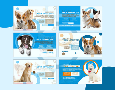 Pet Animals web banner design, Shopify banner adoptdontshop banner branding dog banner dog web banner doglovers furbabies furfamily landing page pet animals banner pets shopify banner social media banner web banner website header wordpress website