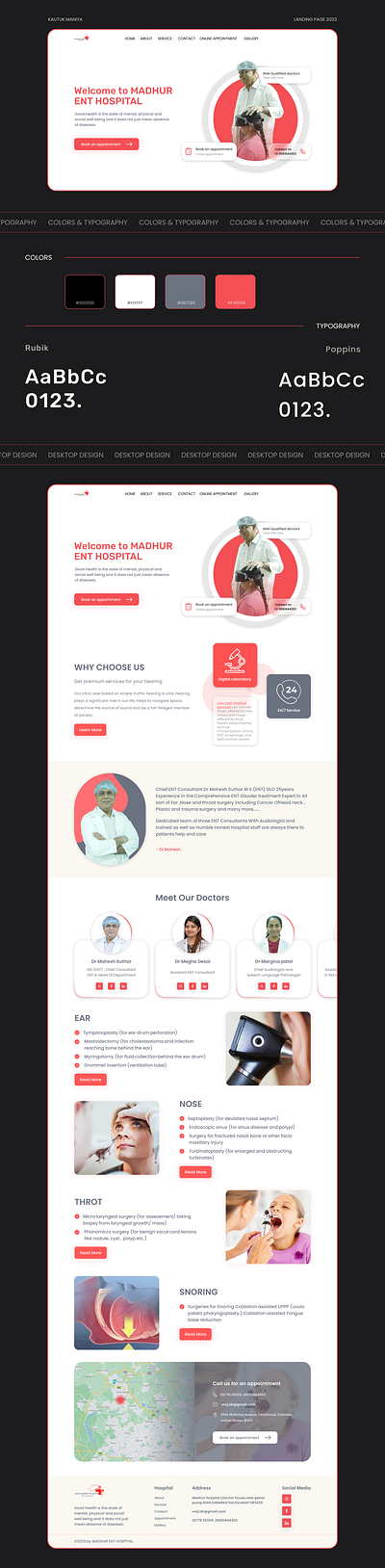 hospital Information Website Design application design branding creative design graphic design logo prototyping responsive design trending ui ui design ux vector webdesign wireframe