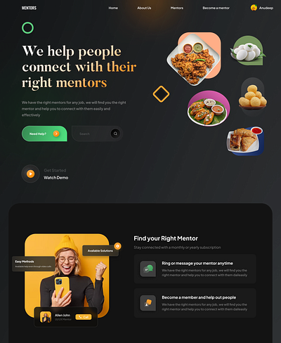 Landing page concept