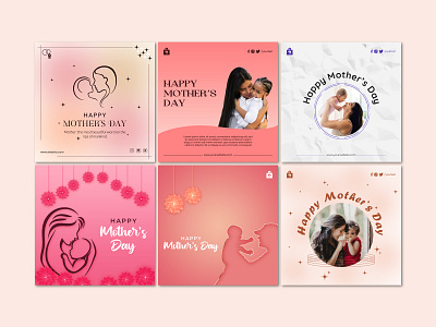 Mother's Day Social Media Post Templates instagram post mothers day mothers day post social social media social media banner social media design social media post social media post design social media poster square post square social media post