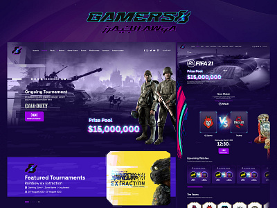 Gamers8 Portal design g8 game gamers8 ksa portal saudi arabia ui ux web web design