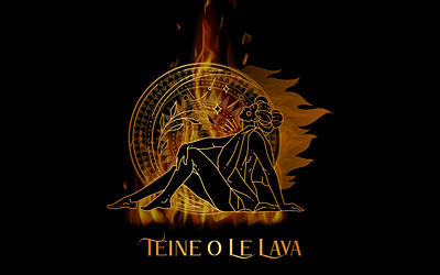 Teine o le lava 3d app branding design graphic design illustration logo logomaker sacred typography ui ux vector