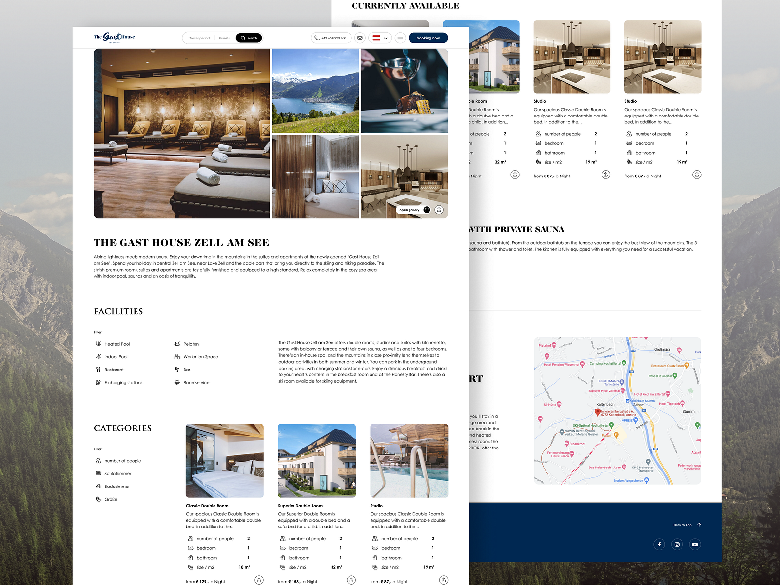 WIP Alpine Luxury Resorts Webdesign by m3ckart on Dribbble