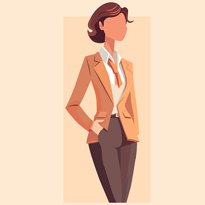 Corporate Woman, Flat Illustration animation businesswoman character design corporate woman flat illustration graphic design vector illustration woman women working woman