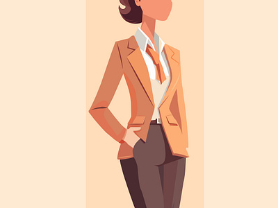 Corporate Woman, Flat Illustration animation businesswoman character design corporate woman flat illustration graphic design vector illustration woman women working woman