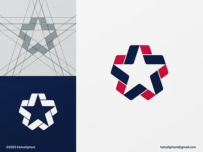 Star Bond 5 point star abstract logo brand design brand designer branding creative logo designs geometric logo geometric logo design icon logo logo design logo design concept logo design grid logo designer logo mark minimalist logo modern logo designs negative space logo star logo timeless logo designs