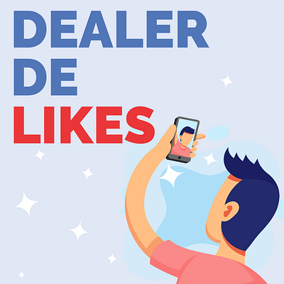 Commercial Dealer de Likes design illustration