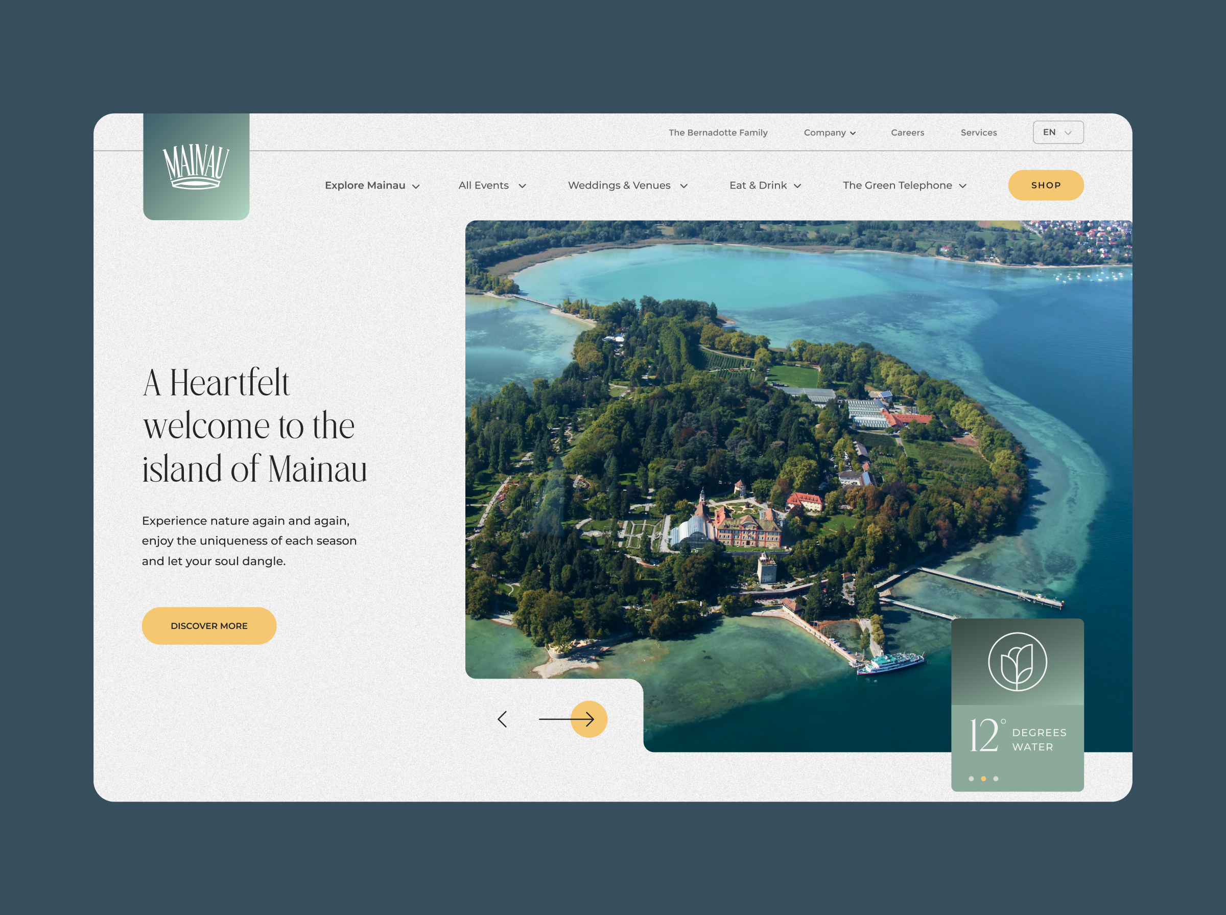 Island Touristic Attraction Resort 
Website Design