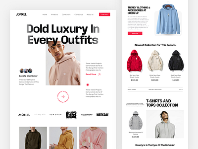 Fashion Website Home Page branding design ecommerce ecommerce website graphic design home page interface landing page logo ui ui design ui designer ui ux design uiux user experience ux design web web ui webdesign website