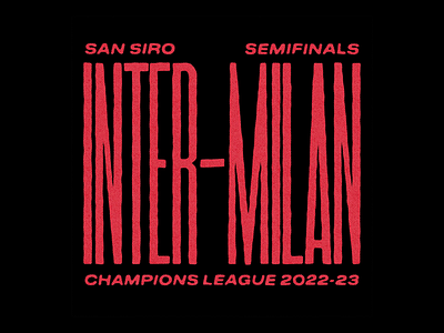 Inter - Milan | Champions League 2022-23 animation design graphic design motion graphics typography vector