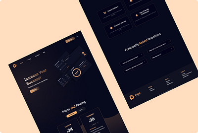 Raze - Homepage app blacktheme design illustration logo typography ui uidesign ux ux design