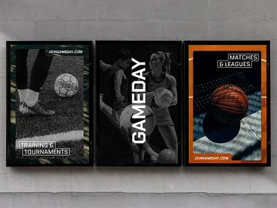 Brand Identity for Sports Brand Gameday 3d logo basketball brand design brand identity branding consumer branding design football graphic design logo logo design logos netball orange sports brand sports branding