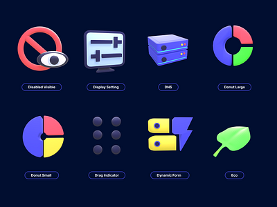 icons 3d 3d animation app branding design donut small eco. graphic design icon illustration logo mobile motion graphics ui ux vector