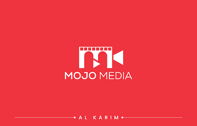 Mojo Media Production Company Logo brand camera design identity media production simple video