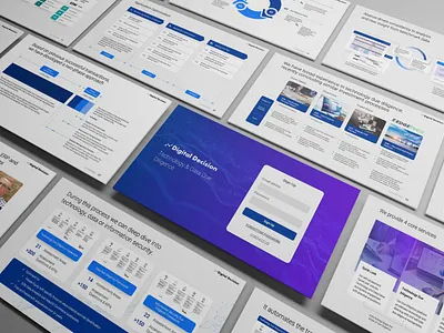 Pitch deck for a digital company design graphic design investor deck pitch deck pitch deck design powerpoint presentation design startup presentation