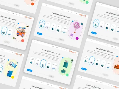 Make your own trip ( safarsaz) app booking branding design travel ui website