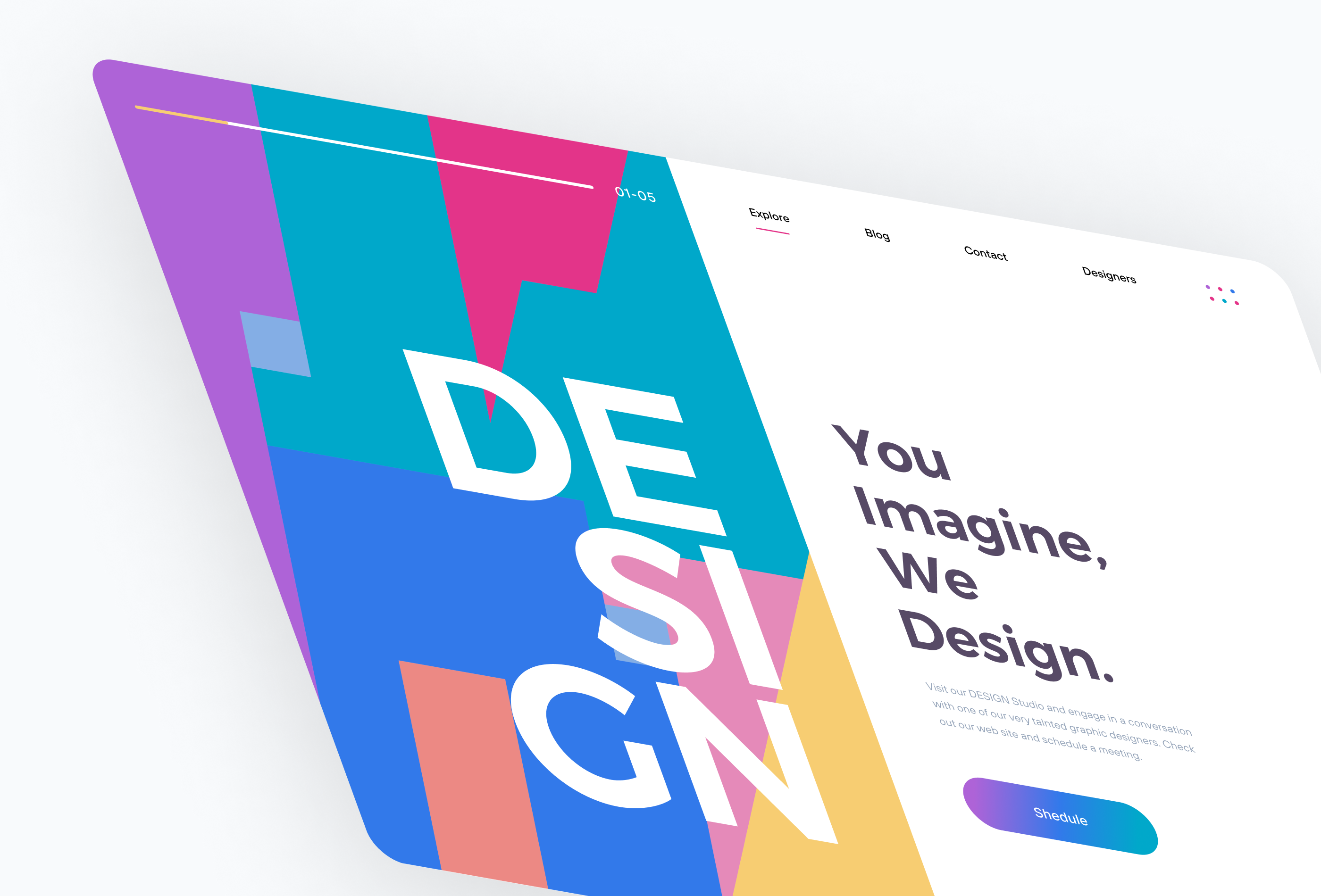 Design Studio - Landing Page landing page ui web design website