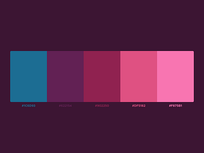 dark pink to pink red Color Palette