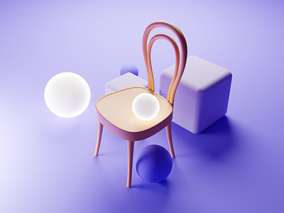 Chair Modeling Tutorial 3d blender chair illustration isometric modeling render tutorial