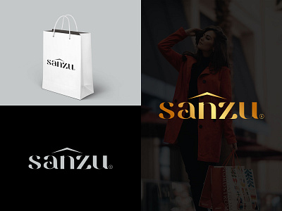 sanzu logo 3d animation branding company logo design graphic design illustration illustrator logo logo vector logos minimal minimal logo motion graphics sanzu logo shopping shopping logo ui ux vector