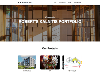 Portfolio website developed by Wix design landing page portfolio website wix