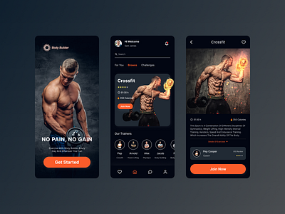 Fitness App app appdesign application design product design ui uiux ux uxui