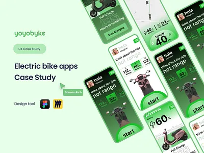 Electric bike apps UI/UX Case Study app design apps bike connect case study design electric bike app ios product product design scooter scooter app ui uiux user interface ux website