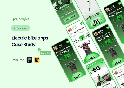 Electric bike apps UI/UX Case Study app design apps bike connect case study design electric bike app ios product product design scooter scooter app ui uiux user interface ux website
