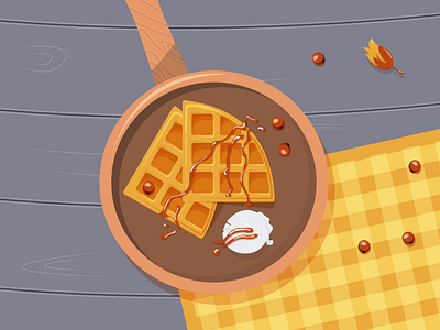 Waffles adobeillustrator animation cartoon design graphic design illustration stockillustrations stockillustrator vectorart vectorfood vectorillustrations