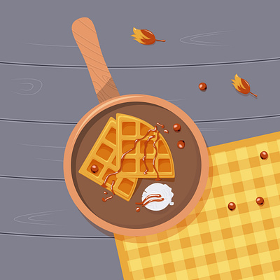 Waffles adobeillustrator animation cartoon design graphic design illustration stockillustrations stockillustrator vectorart vectorfood vectorillustrations