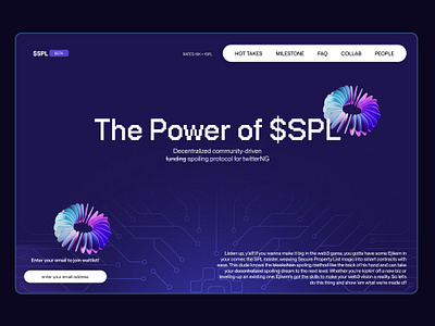 SPL UI Design dark design inspiration interface landing page ui