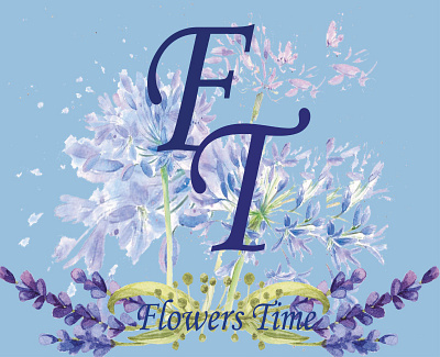 Flowers Time branding design graphic design logo