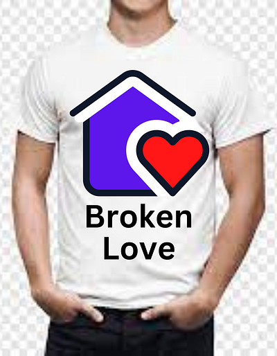 T-Shirt Design-Broken Love. best seller t shirt branding t shirt classic t shirt hot seller t shirt love t shirt mens t shirt new t shirt nice t shirt smart t shirt stylish t shirt t shirt t shirt design t shirts top t shirt womens t shirt