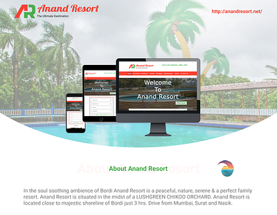 Anand Resort Revamped Website- UX Case Study app branding design logo minimal ux web website