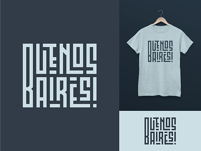 Buenos Baires apparel argentina baires blocky buenos aires geometric mate minimal minimalist porteño square typography wordmark