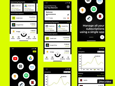 Subscription Management App challenge design management ott subscription ui uidesign user research uxdesign