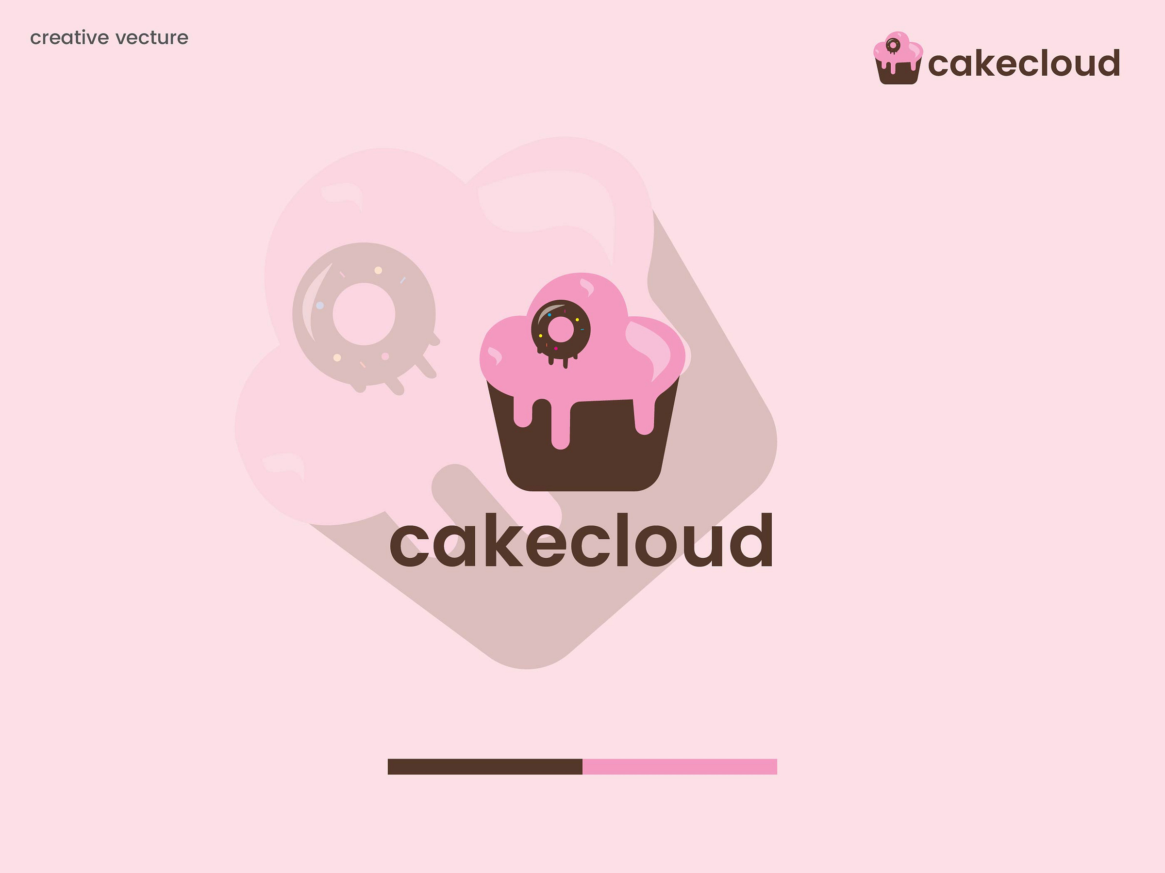 Cake, logos, minimalist logo by Creative Vecture on Dribbble