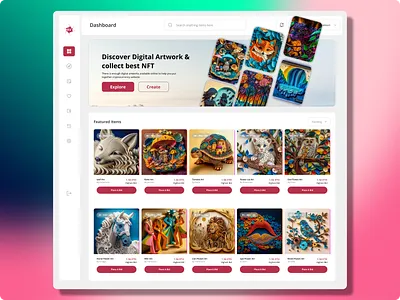 Web3 Nft Dashboard admin admin panel analytics blockchain chart crypto wallet cryptoart fluttertop nft nft app nft dashboard nft marketplace nft web nft website rarible ui uiux user dashboard web3