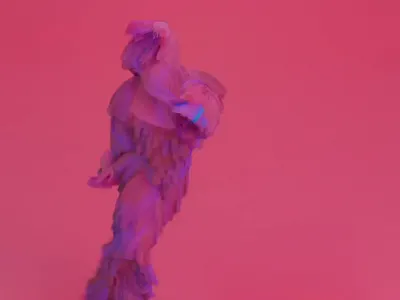 Hair dance - blender 3d animation blender dope hair dance motion graphics particles