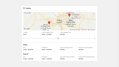 Trella: Load Tracking internal tools map operations portal tracking truck trucking