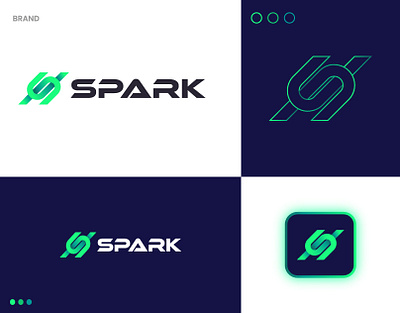 Logo , Spark logo design 3d branding graphic design logo
