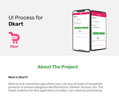 Dkart Women's App- UI app branding design logo minimal ui